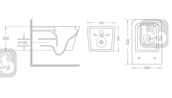 Унітаз підвісний Imprese LIBEN N c06804033