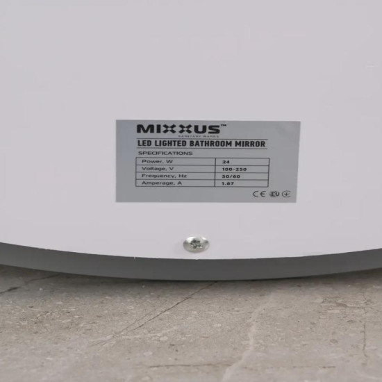 Дзеркало Mixxus PLAIN MV03-50x70 с LED Touch, Anti-fog, димером, рег. яскравості (MI6664)