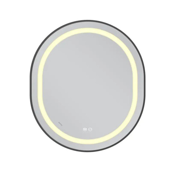 Зеркало Mixxus Premium ELLIPSE MV05-80x70-REVERSE BLACK (LED Touch, Anti-fog, димер (3-6kK) (MP6646)