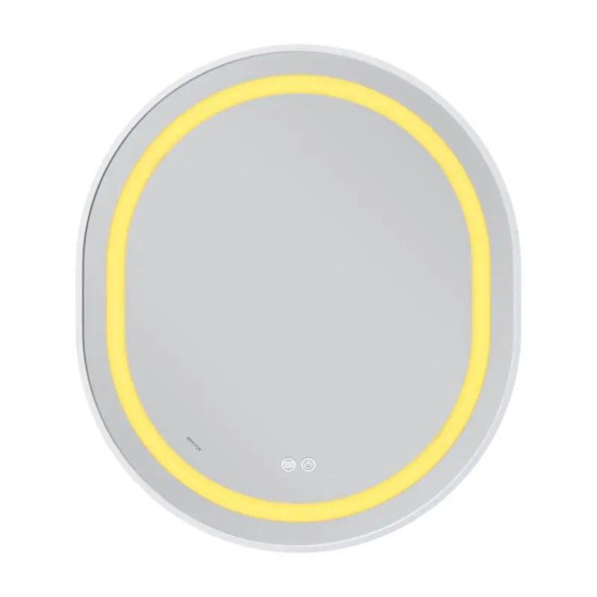 Дзеркало Mixxus Premium ELLIPSE MV05-80x70-REVERSE WHITE (LED Touch, Anti-fog, димер (3-6kK) (MP6645)