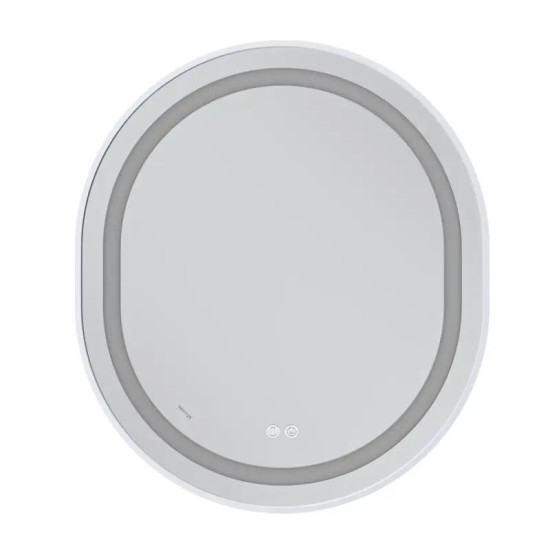 Дзеркало Mixxus Premium ELLIPSE MV05-80x70-REVERSE WHITE (LED Touch, Anti-fog, димер (3-6kK) (MP6645)