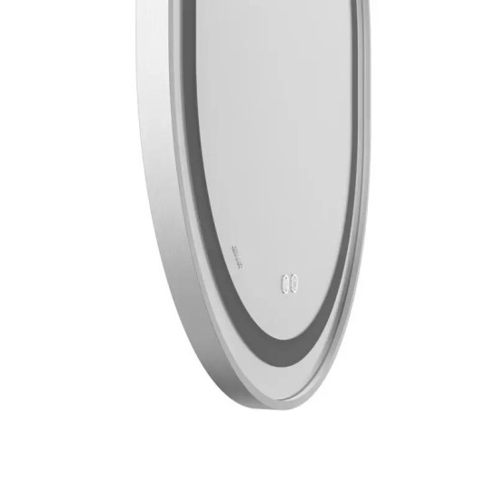 Дзеркало Mixxus Premium ELLIPSE MV05-80x70-REVERSE WHITE (LED Touch, Anti-fog, димер (3-6kK) (MP6645)