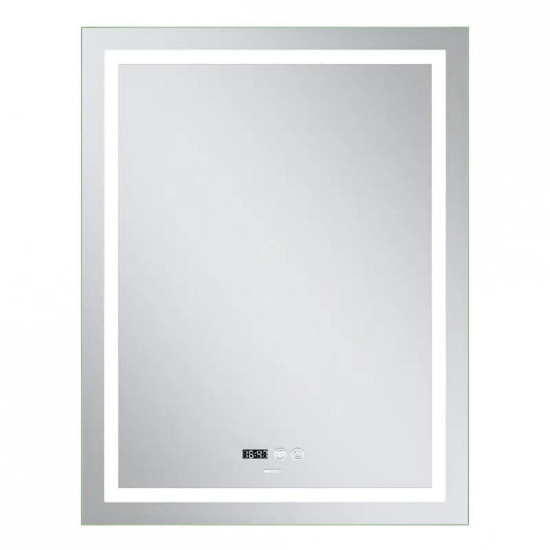 Дзеркало Mixxus Premium FLASH MR21-60x80 (LED Touch, Anti-fog, димер, годинник) (MP6617)