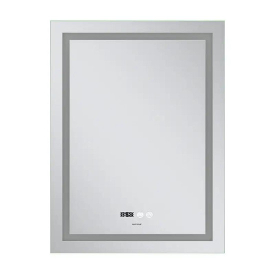 Дзеркало Mixxus Premium FLASH MR21-70x90 (LED Touch, Anti-fog, димер, годинник) (MP6618)