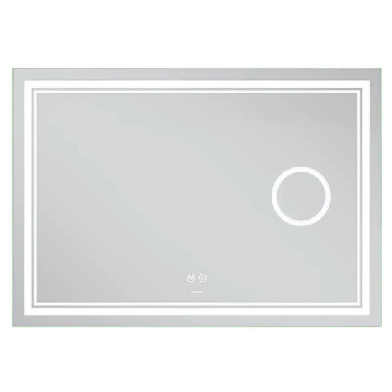Зеркало Mixxus Premium QUADRO MR20-100x70 (LED Touch, Anti-fog, димер, линза) (MP6622)