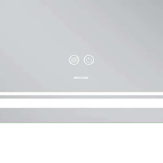 Зеркало Mixxus Premium QUADRO MR20-100x70 (LED Touch, Anti-fog, димер, линза) (MP6622)