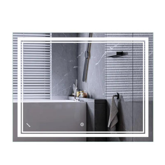 Зеркало Mixxus Premium QUADRO MR20-90x70-REVERSE (LED Touch, Anti-fog, димер) (MP6621)