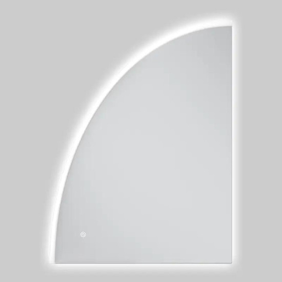 Дзеркало Mixxus Premium TOPPER MS02-75x100 (LED Touch, Anti-fog, димер (3-6,5kK)) (MP6634)