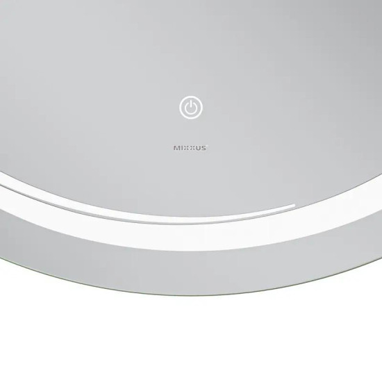 Дзеркало Mixxus Premium WAVE MC04-90 (LED Touch, Anti-fog, димер (3-6,5kK)) (MP6637)