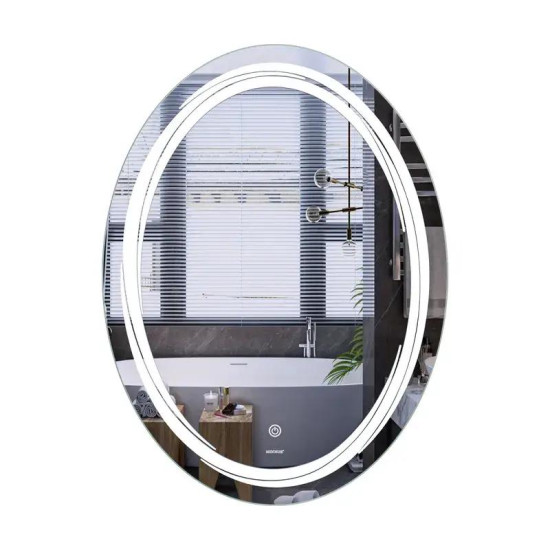 Зеркало Mixxus Premium WAVE MV04-60x80 (LED Touch, Anti-fog, димер (3-6,5kK)) (MP6636)