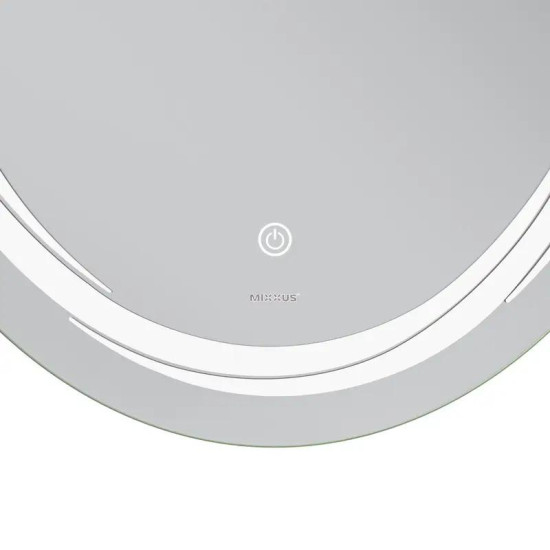 Зеркало Mixxus Premium WAVE MV04-60x80 (LED Touch, Anti-fog, димер (3-6,5kK)) (MP6636)