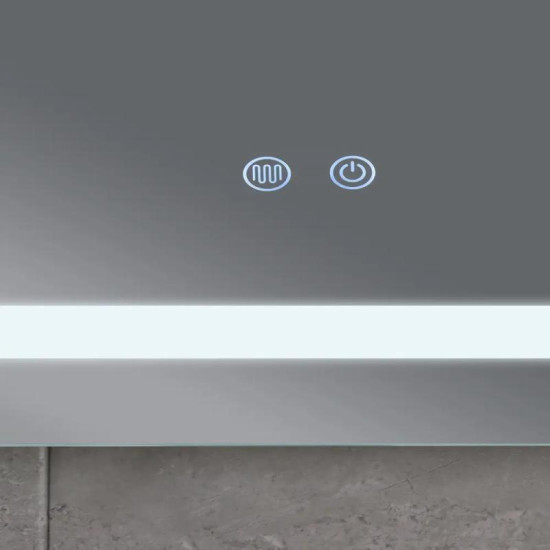 Зеркало Mixxus STYLE MR13-80x60-REVERSE с LED Touch, Anti-fog, димером, регулировкой яркости (MI6666)