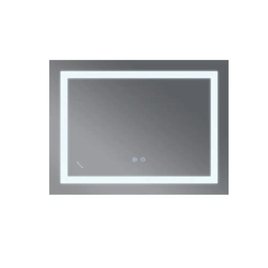 Дзеркало Mixxus WARM MR12-80x60-REVERSE с LED Touch, Anti-fog, димером, регулюванням яскравості (MI6672