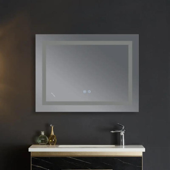 Зеркало Mixxus WARM MR12-90x70-REVERSE с LED Touch, Anti-fog, димером, рег. яркости (MI6675)