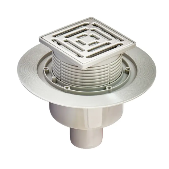 Точечный трап Koer FD14-100x100-180 (прямой отвод) (AC0662)