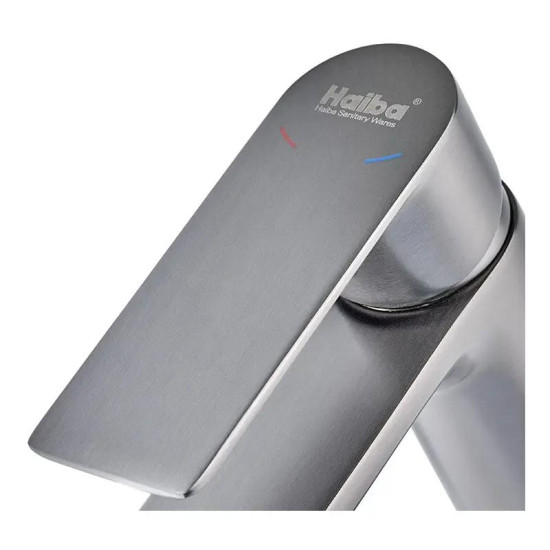 Змішувач для раковини Haiba Alex 001 Graphite (HB3992)