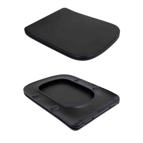 Унітаз підвісний Qtap New Ultra Ultra Soft-Close MATT BLACK QT17332303ASMB