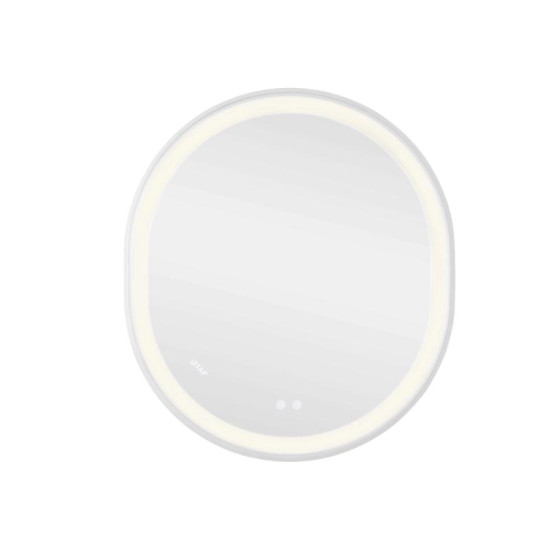 Зеркало Qtap Gemini 800х700 с LED-подсветкой Touch, с антизапотеванием, с диммером, рег. QT2578R8071W