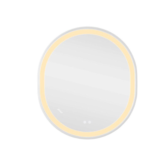 Зеркало Qtap Gemini 800х700 с LED-подсветкой Touch, с антизапотеванием, с диммером, рег. QT2578R8071W