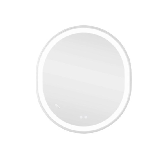 Зеркало Qtap Gemini 800х700 с LED-подсветкой Touch, с антизапотеванием, с диммером, рег. QT2578R8071W