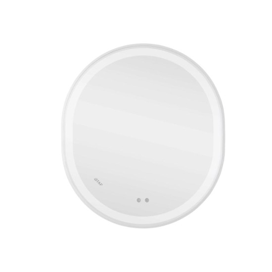Зеркало Qtap Gemini 800х700 с LED-подсветкой Touch, с антизапотеванием, с диммером, рег. QT2578R8071W