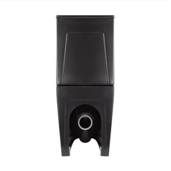Унітаз-компакт Qtap Robin Ultra Quiet безободковий з сидінням Soft-Close MATT BLACK QT13226083AMB