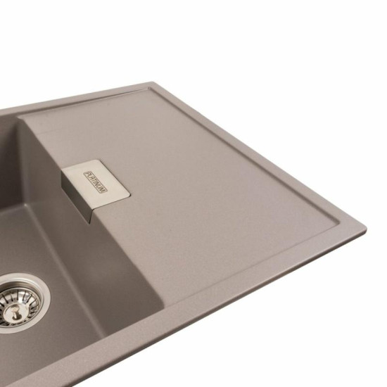 Кухонна мийка Platinum 8650 DIAMOND матова Дюна