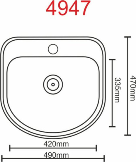 Кухонная мойка Valeso 4947 Сатин 0,8/180