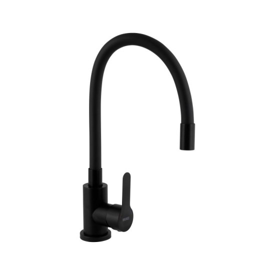 Кухонный смеситель Brinex Pure 015F3 Black Matt BRIPUR015F3BLM