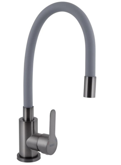 Кухонный смеситель Brinex Pure 015F3 Graphite/Grey BRIPUR015F3GRG