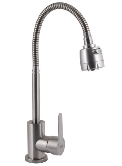 Кухонний змішувач Brinex Pure 015F41 Nickel BRIPUR015F41NKL