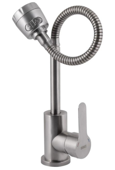 Кухонний змішувач Brinex Pure 015F41 Nickel BRIPUR015F41NKL