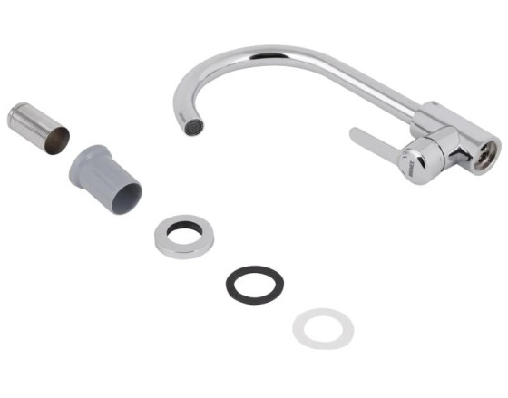 Кухонний змішувач Brinex Pure 015F Chrome BRIPUR015FCRM