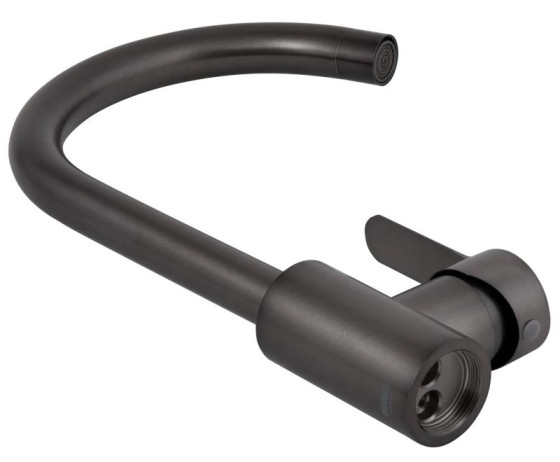 Кухонный смеситель Brinex Pure 015F Graphite BRIPUR015FGRP