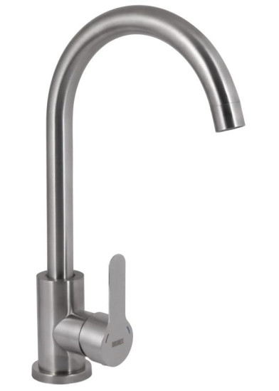 Кухонный смеситель Brinex Pure 015F Nickel BRIPUR015FNKL