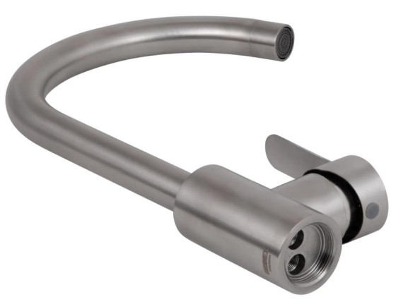 Кухонный смеситель Brinex Pure 015F Nickel BRIPUR015FNKL