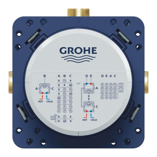 Душова система прихованого монтажу Grohe Eurocube Tempesta 250 Cube UA26417SC0