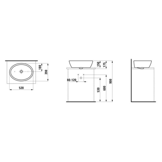 Раковина Laufen Pro B H8129640001421
