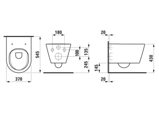 Унитаз подвесной Laufen Kartell H8663300000001 Soft-Close