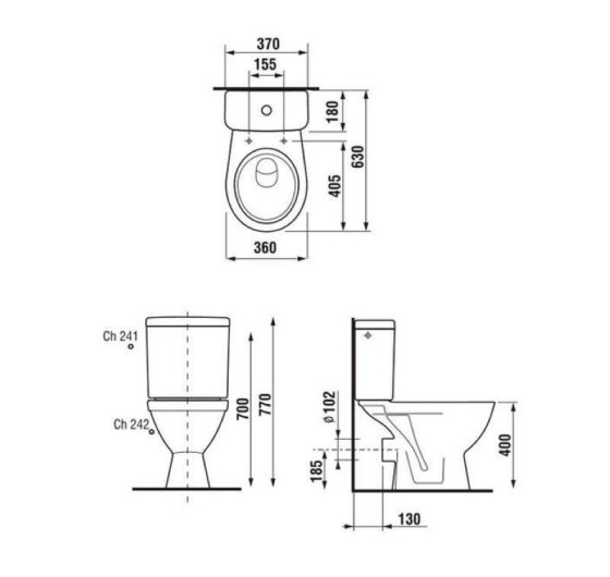 Унитаз-компакт Jika Lyra plus H8263860002421