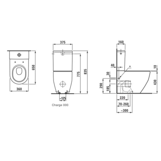 Унітаз-компакт Laufen Pro H8679530009701 Soft-Close