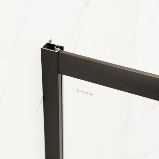 Душевая дверь Mixxus Premium DIVERSE SD01-140x185-TR Black прозрачная 5мм (MI6878)