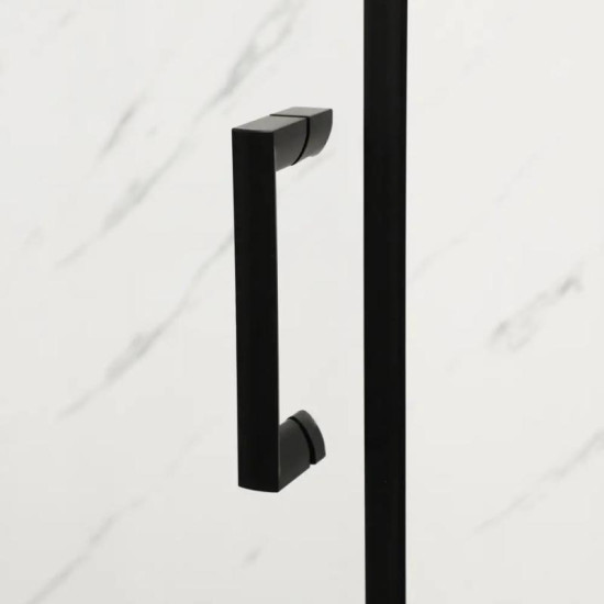 Душові двері Mixxus Premium DIVERSE SD01-160x185-TR Black прозорі 5мм (MI6879)