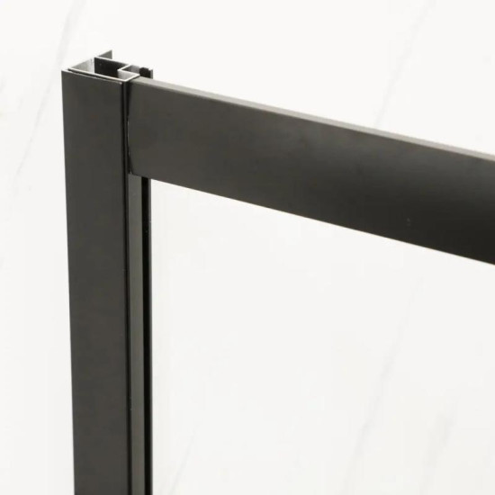 Душові двері Mixxus Premium DIVERSE SD01-160x185-TR Black прозорі 5мм (MI6879)