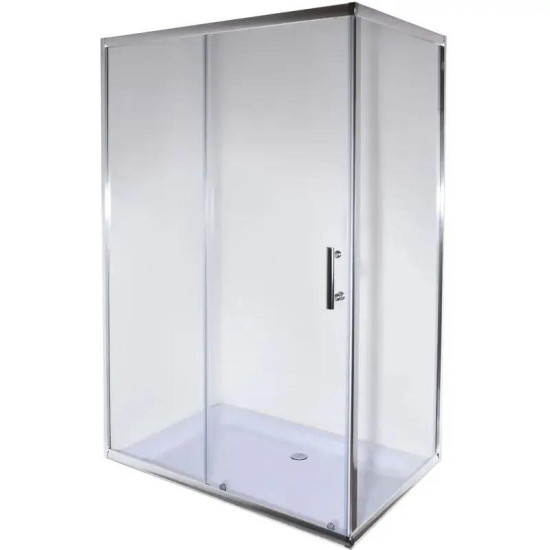 Душова кабіна Mixxus HARD SC01-120x80x185-TR CHROME прозора 5мм (MI6912)