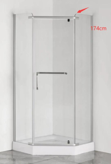 Душевая кабина Mixxus LINES SC01-90x90x185-TR CHROME прозрачная 6мм (MI6915)