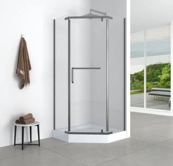 Душевая кабина Mixxus LINES SCT01-90x90x198-TR GRAPHITE прозрачная 6мм (MI6914)
