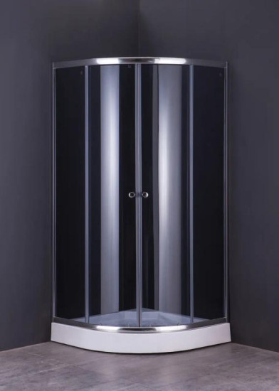 Душова кабіна Mixxus PLAIN SC01-90x90x185-GR CHROME тонована 4мм (MI6900)