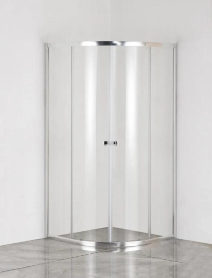 Душова кабіна Mixxus PLAIN SC01-90x90x185-TR CHROME прозора 4мм (MI6899)