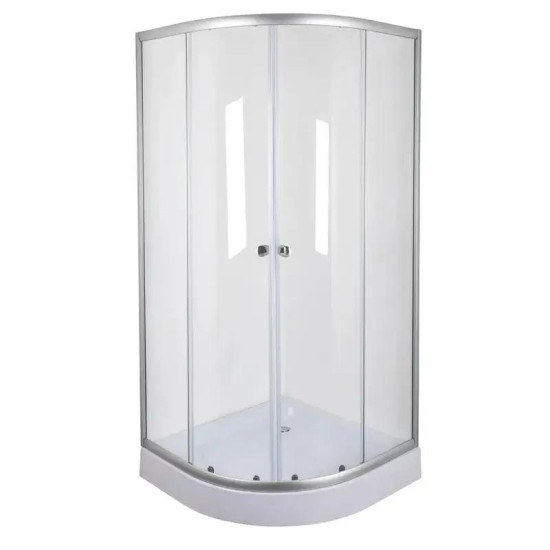 Душова кабіна Mixxus PLAIN SC01-90x90x185-TR CHROME прозора 4мм (MI6899)